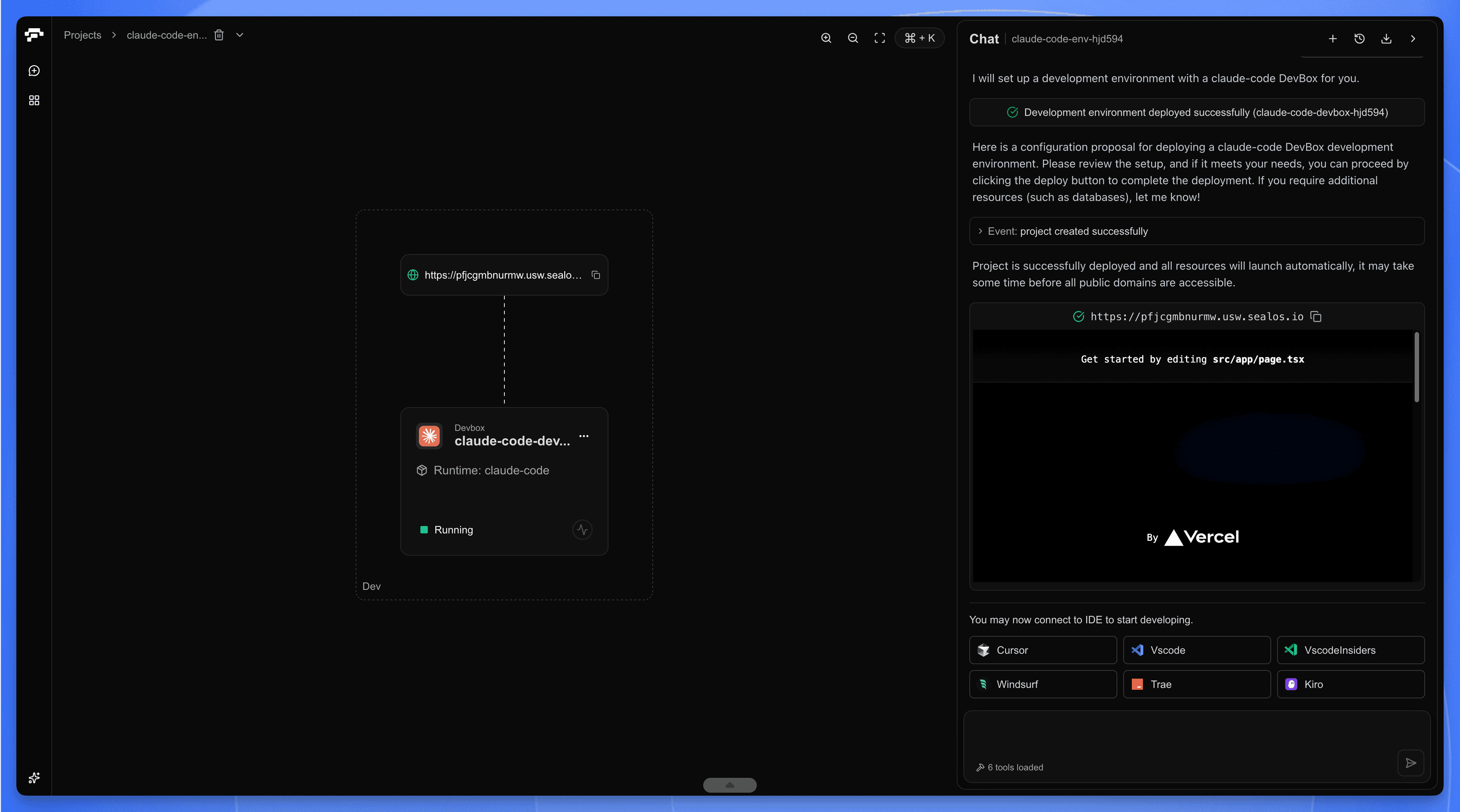 Cloud Development Environment in Sealos